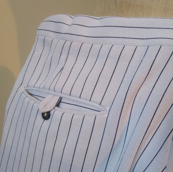 Vintage Fortrel Taylor Made, Custom Made Wedding Light Grey And Dark Blue Pants - Picture 7 of 7